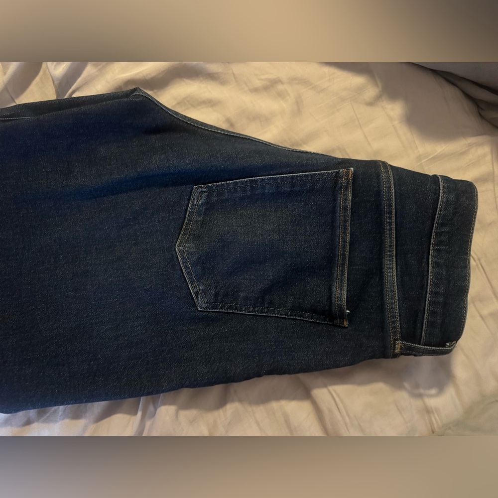 Agolde size 31 Dark Wash Harper Mid-Rise Relaxed Straight Jean - Picture 4 of 9